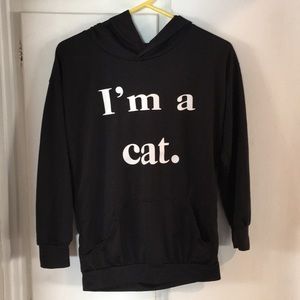 Black Cute sweatshirt